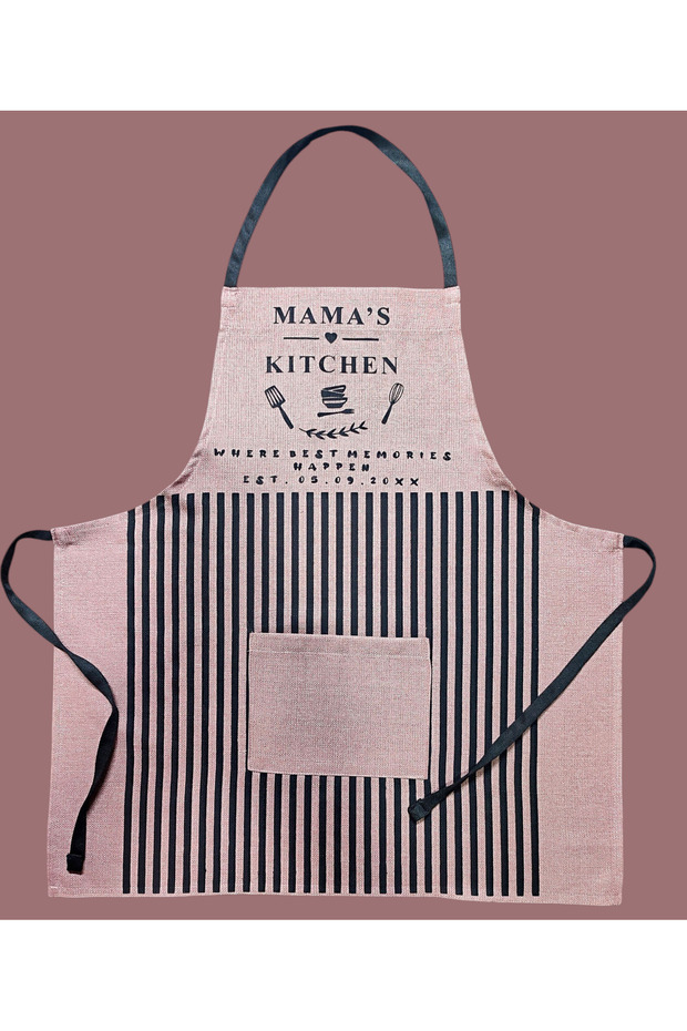 Basic Printed Polyester Kitchen Apron - 2