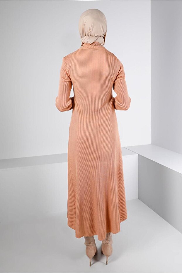 FİTİLLİ BASIC TRİKO ELBİSE 43202 - 4