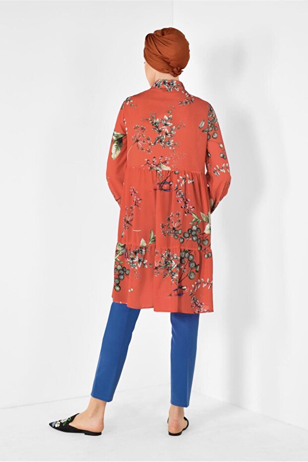 ÇİÇEK DESENLİ SALAŞ TUNİK 4910 - 3