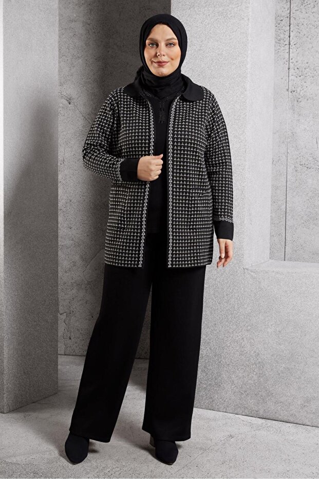 DESENLİ TRİKO HIRKA 20616 - 2