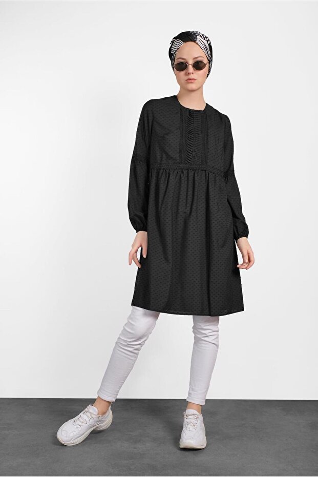 BİLEKLERİ LASTİKLİ TUNİK 4471 - 1