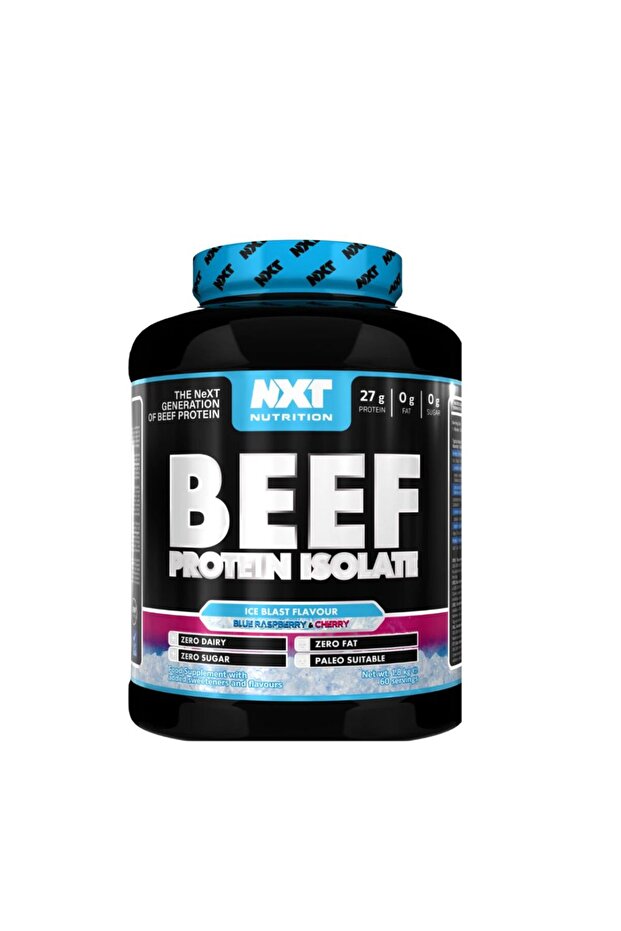 Beef Protein Isolate Blue Raspberry & Cherry Ice Blast 1.8kg 60 Servings