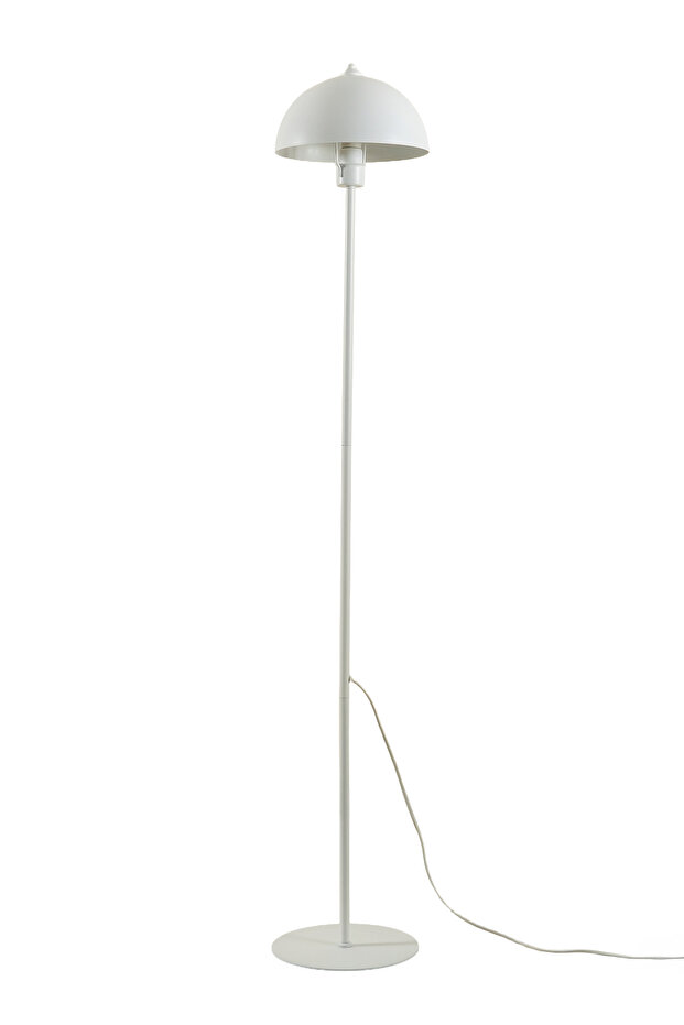 Modena Retro Beyaz Metal Başlıklı Tek Ayaklı Lambader - 2