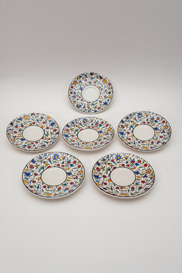 طقم أكواب منقوشة محليًا مكون من 6 قطع - 4