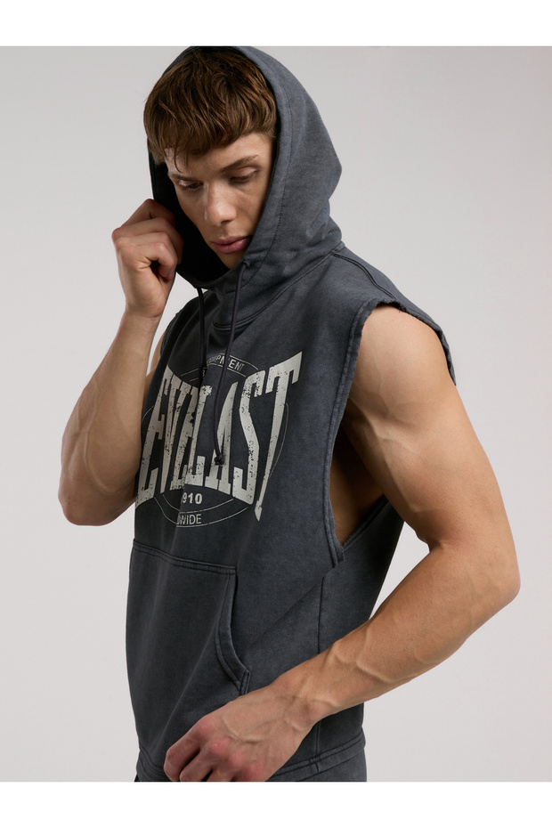 Authentic Boxing Oversize Antrasit Kolsuz Erkek Sweatshirt - 2