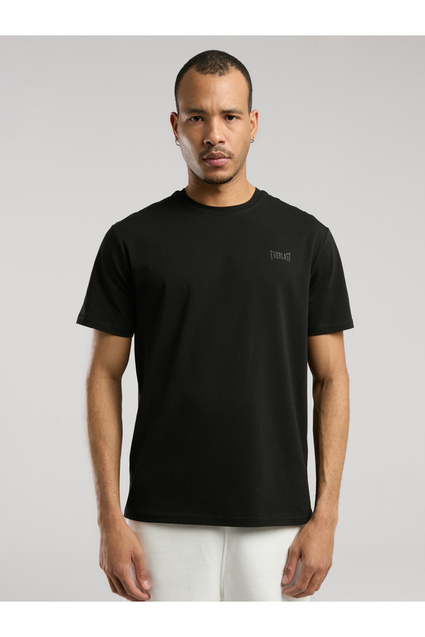 Ever Essentials Basic Regular Siyah Erkek Tişört - 1