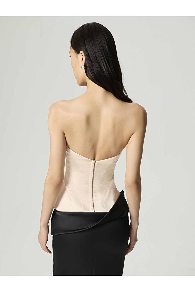 Drape Detaylı Elbise - 3