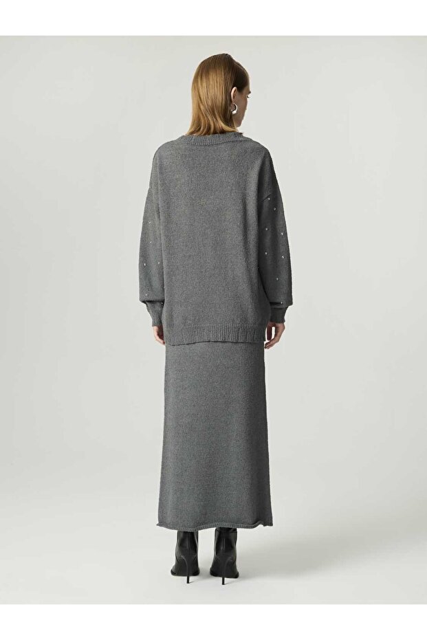 Taş Detaylı Triko - 5