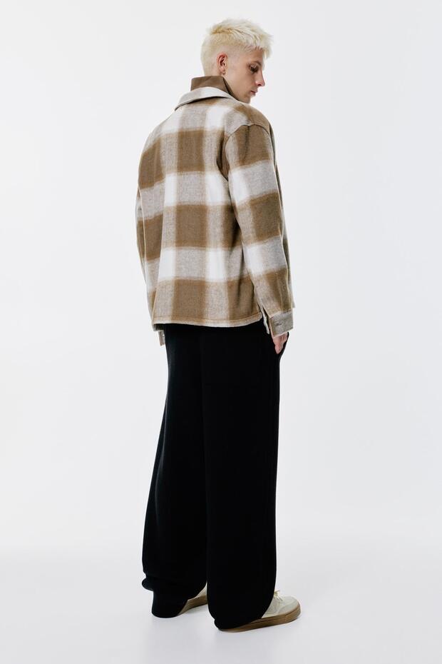 Cepli kareli ince ceket - 3