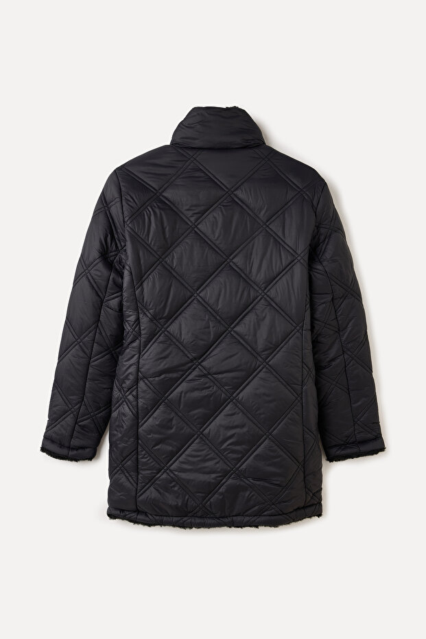 KAPİTONELİ ÇİFT TARAFLI PUFFER MONT - 8