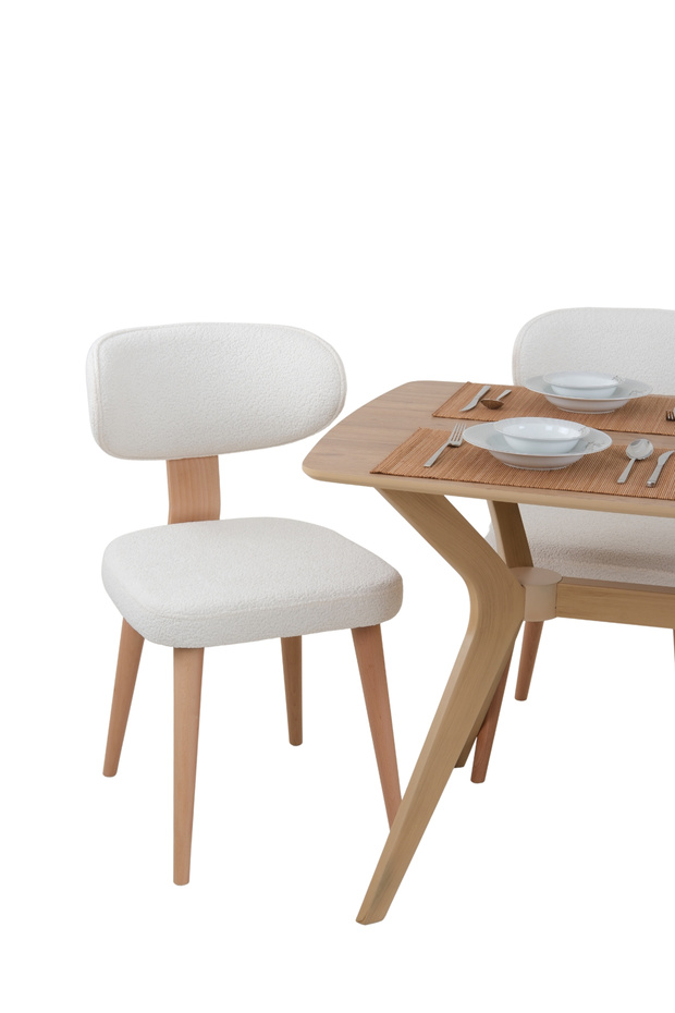 80X138 Ceviz(Sadece Masa) Salon ve Mutfak Masası Viktoria Model - 3