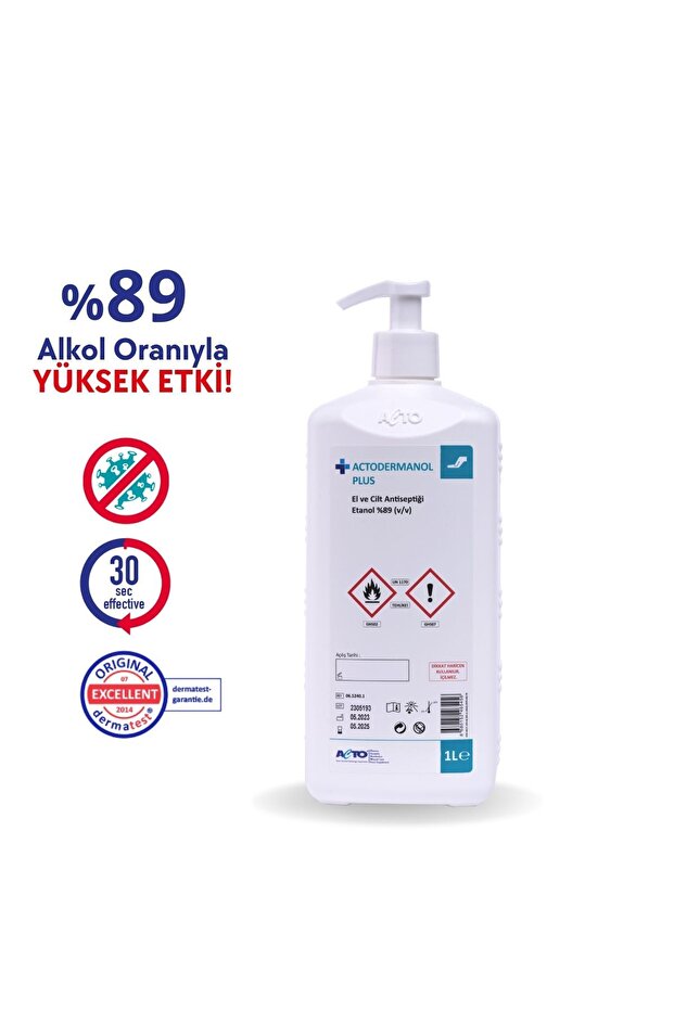 Plus 1 Litre El Ve Cilt Antiseptiği %89 (V/V) Etanol - 1