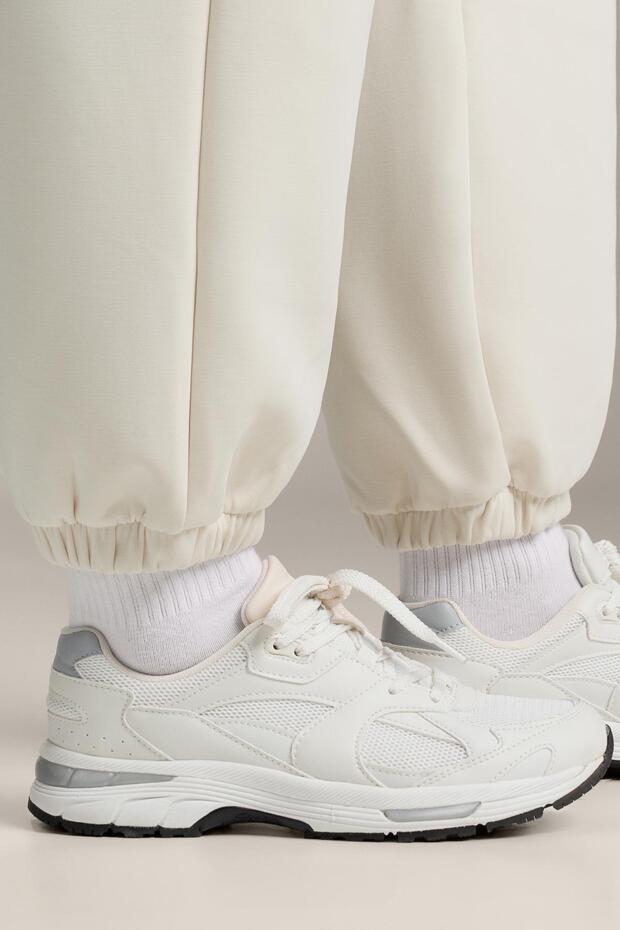 Süet running tarzı spor ayakkabı - 6