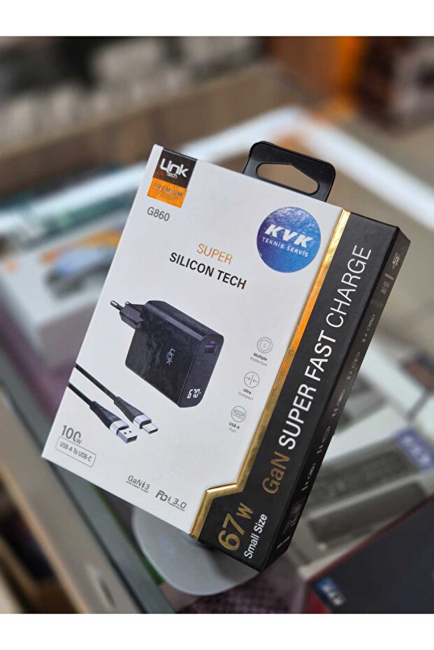 G860 Premium 67w Gan Usb Type-c Şarj Aleti Type-c Kablo Set - 2