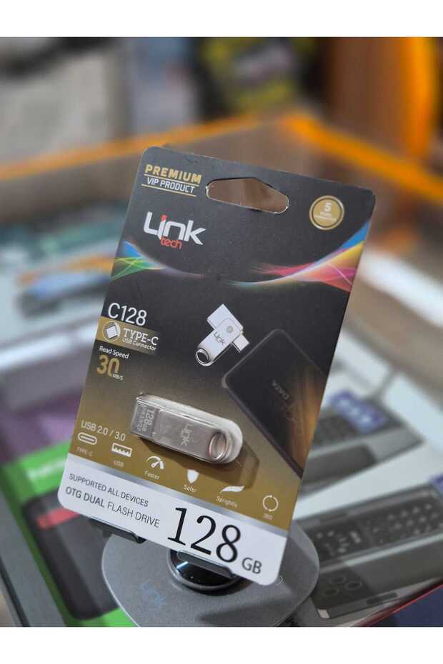 C128 Premium - 128Gb Type-C Otg Dual 30Mb/S USB Memory