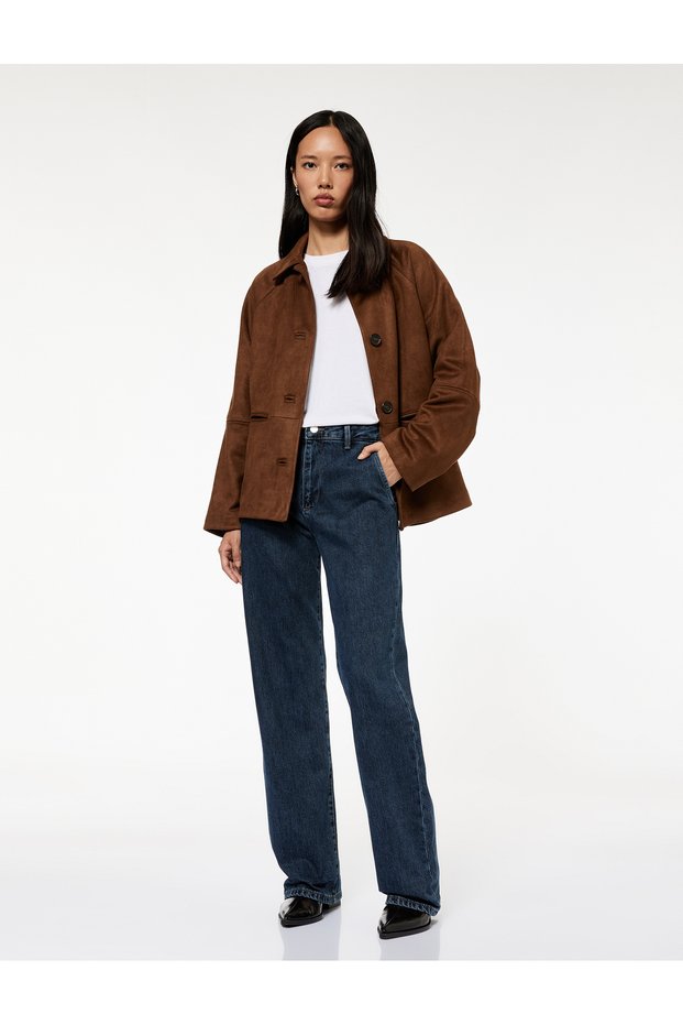 Regular Waist Long Leg Straight Fit Jeans - Straight Fit Jeans