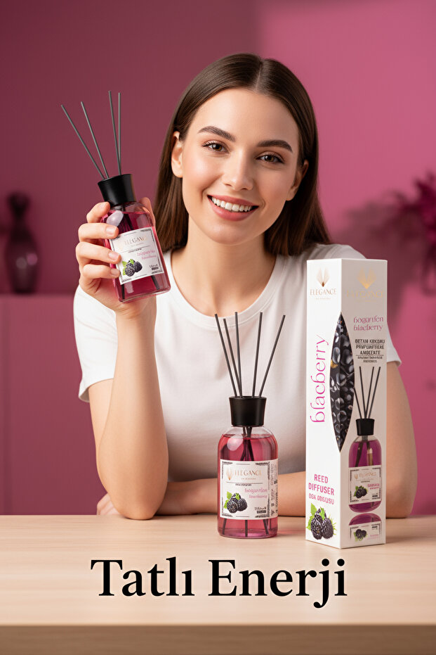 Böğürtlen Reed Diffuser Bambu Çubuklu Oda Kokusu (110 Ml) - 3
