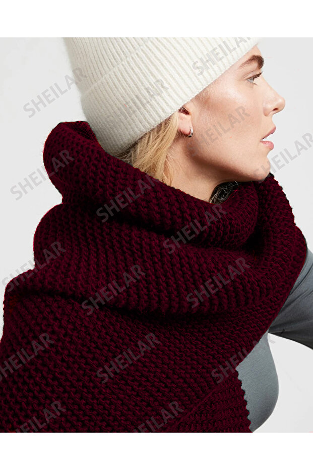 Links Örgü Triko Atkı Kaşkol - 4