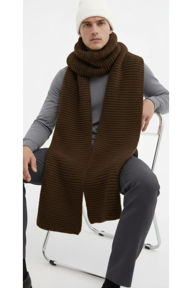 Links Örgü Triko Atkı Kaşkol - 3