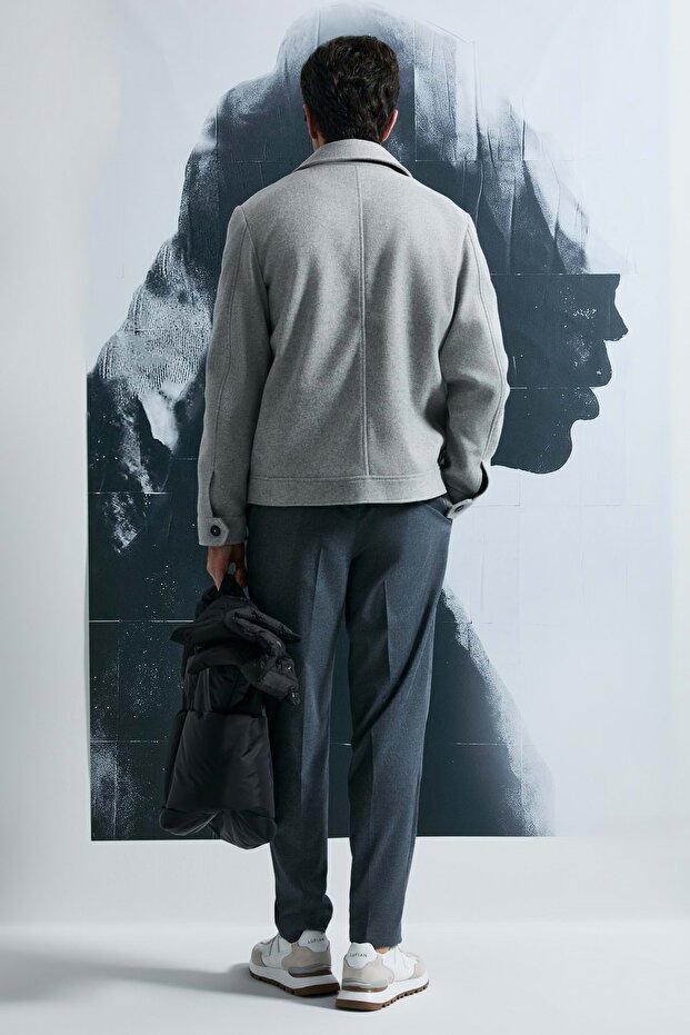 112120262 Good Erkek Örme Ceket GRİ - 7