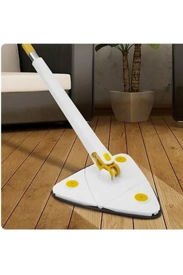 ممسحة تنظيف قابلة للتعديل 360 درجة باللون الأبيض - 4