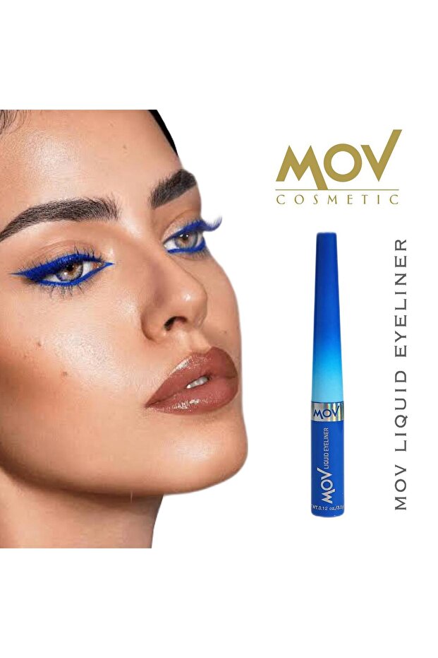 Likit Eyeliner Mavi 3.5 gr - Yoğun Renkli ve Uzun Süre Kalıcı Eyeliner - 3