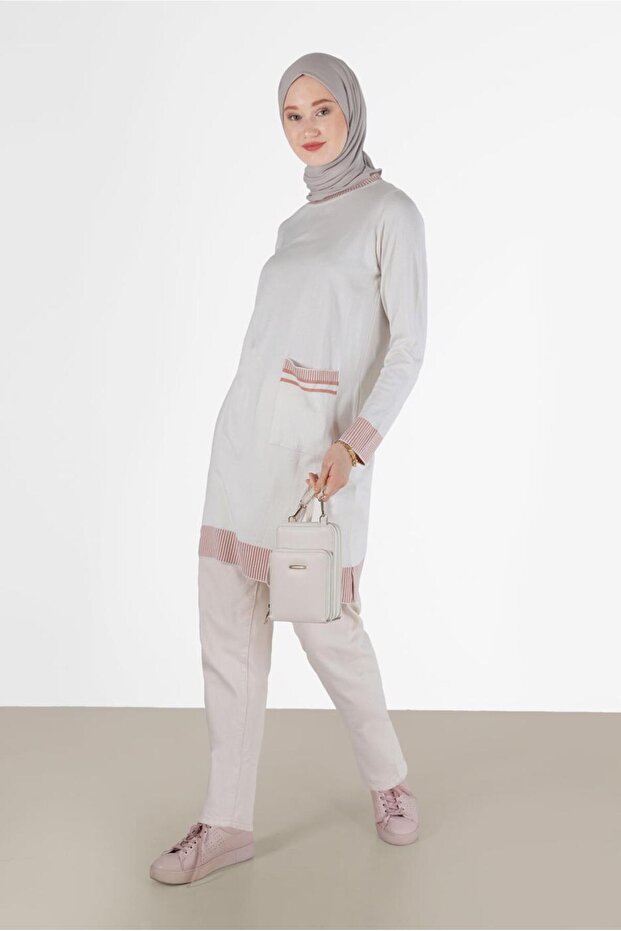 CEP DETAYLI TRİKO TUNİK 42104 - 2