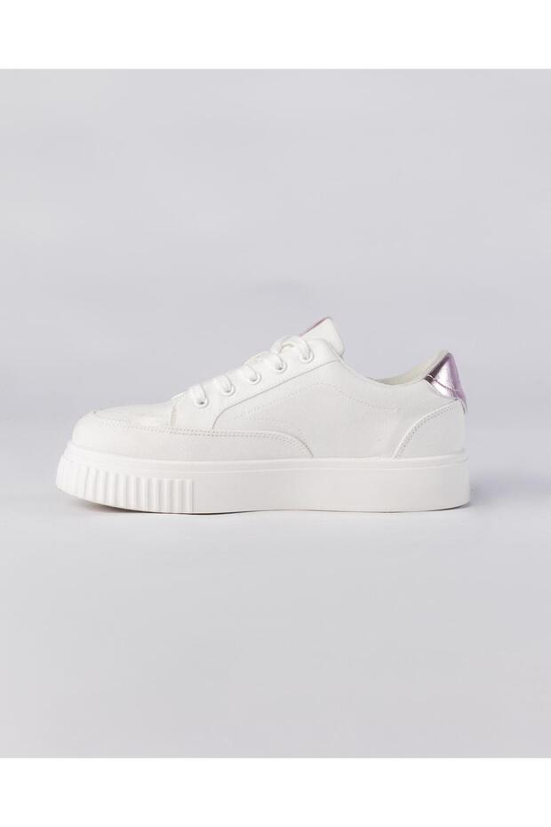 Sonniew Kadın Beyaz Regular Sneaker - 3