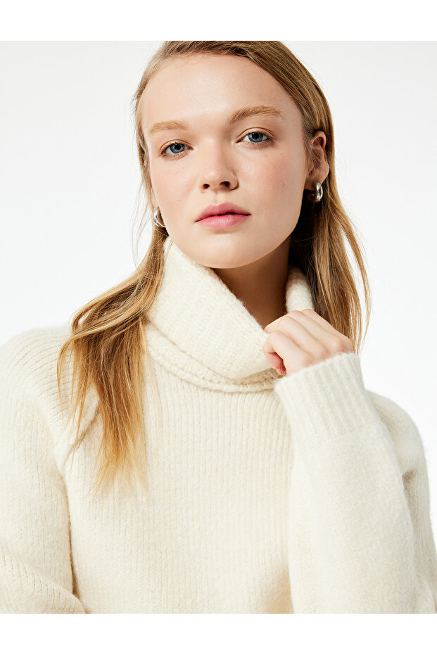 Turtleneck Long Sleeve Knitwear Sweater