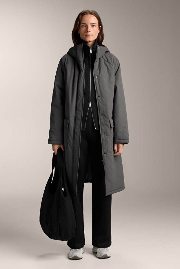 Double zip neoprene-effect jacket - 7