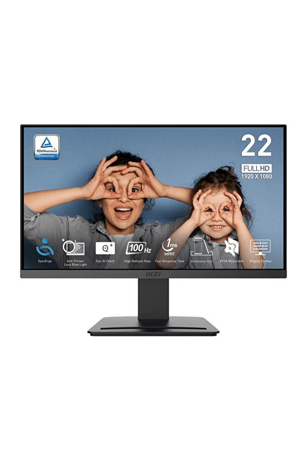 MSI Pro MP223 E2 21.5″ 1ms 100Hz Anti-Glare VA Full HD AdaptiveSync Monitör