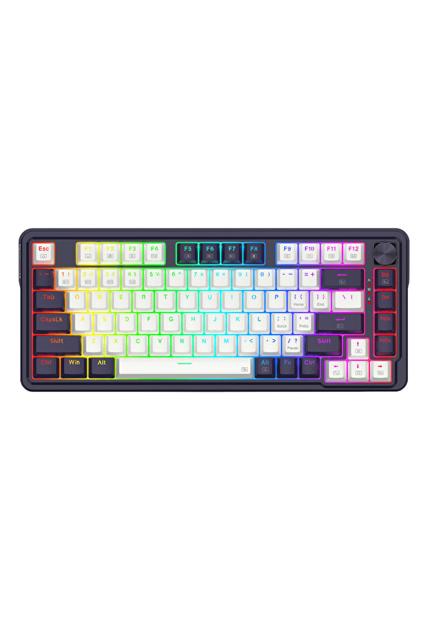 UCAL K673 PRO Abyssal Blue %75 Red Switch RGB Kablosuz Hotswap Türkçe Mekanik Gaming Klavye