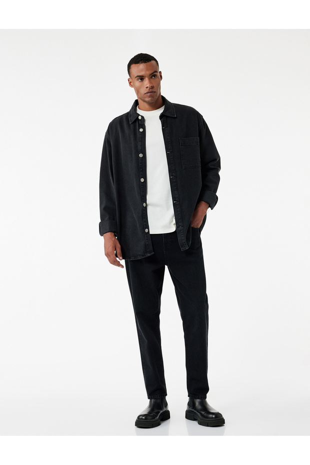 Cotton Regular Waist Loose Fit Jeans - Steve Jean