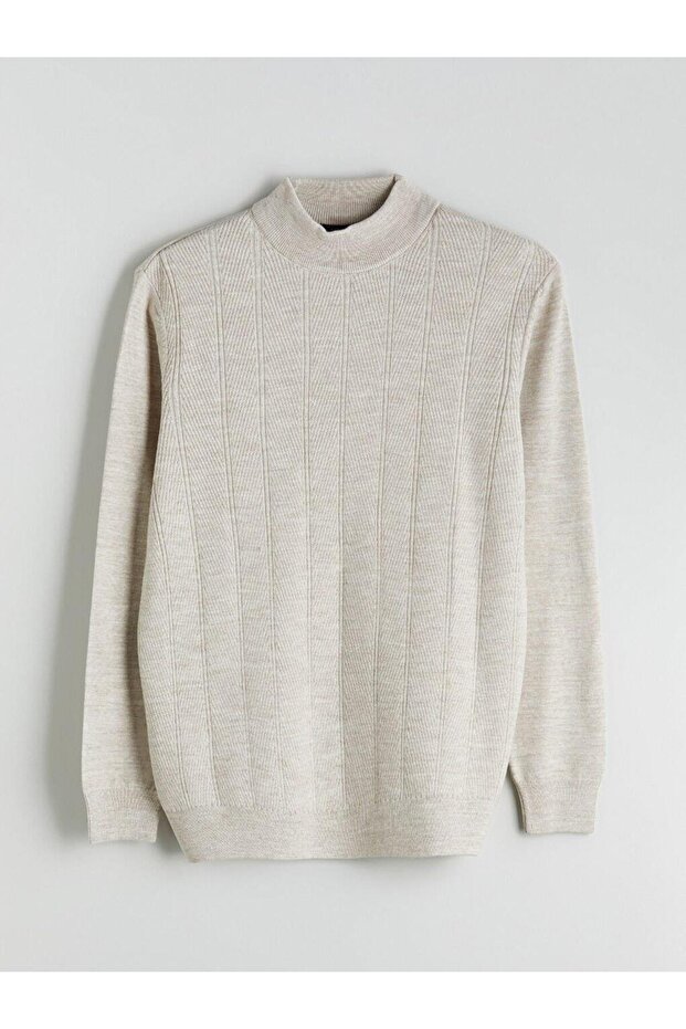 Half Turtleneck Men's Knitwear Sweater (W5)