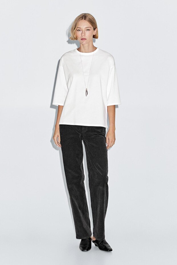 Oversize ağır t-shirt - 1