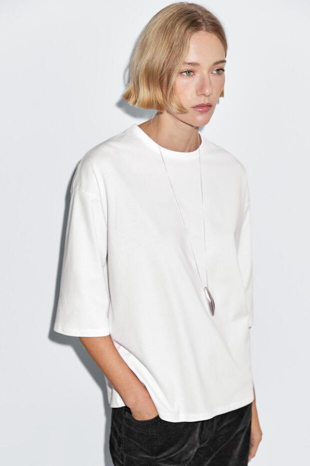 Oversize ağır t-shirt - 4