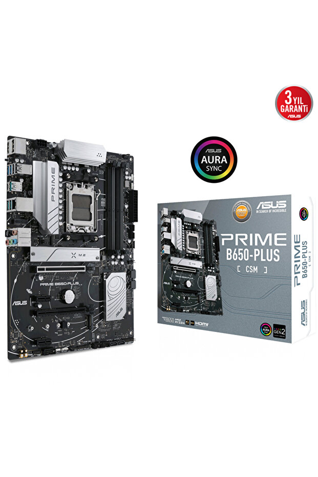 Prime B650-Plus-CSM AMD B650 Soket AM5 DDR5 6400(OC)MHz ATX Gaming (Oyuncu) Anakart - 1