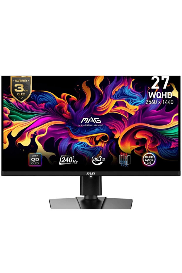 MAG 271QPX QD-OLED E2 26.5″ 0.03ms 240Hz WQHD QD-OLED FreeSync Gaming (Oyuncu) Monitör - 1