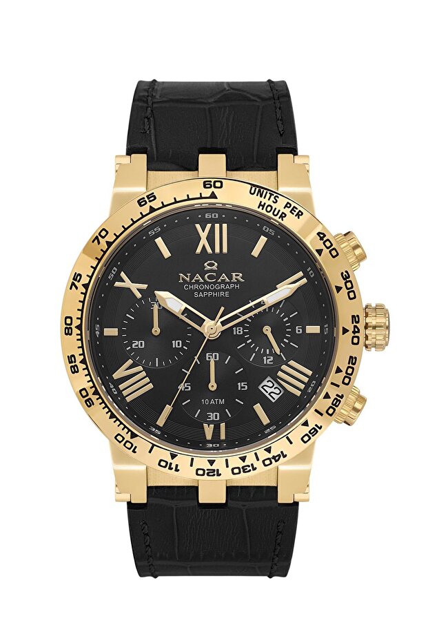Sapphire Glass Sport Black Men's Wristwatch Nc34-29B679-Dbl1