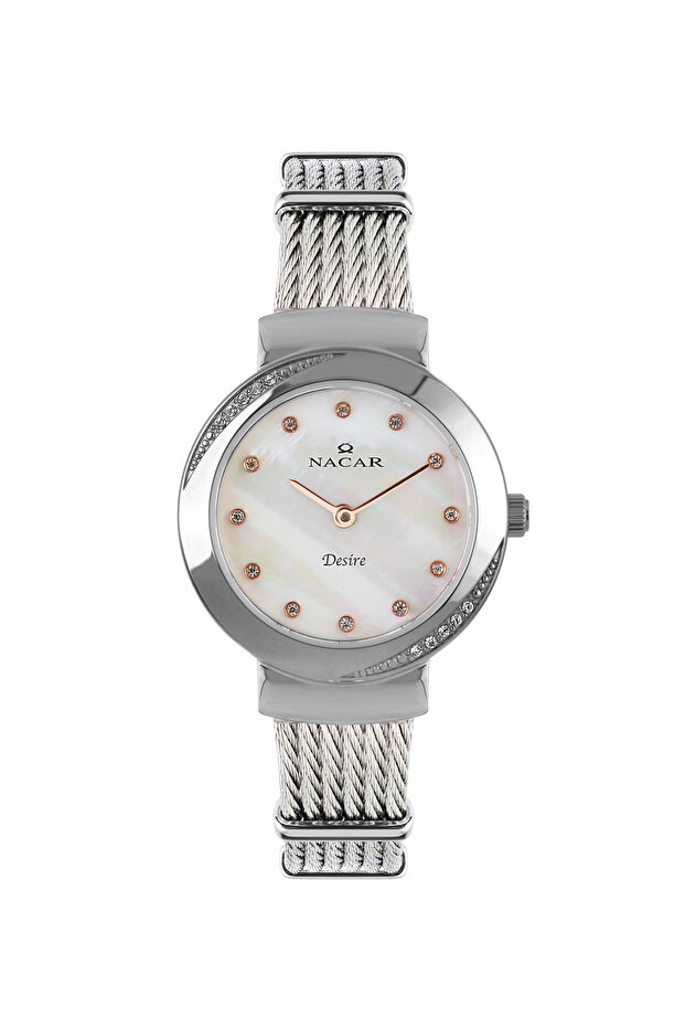 Silver Women's Wristwatch Nc10- 3931014 -Asms
