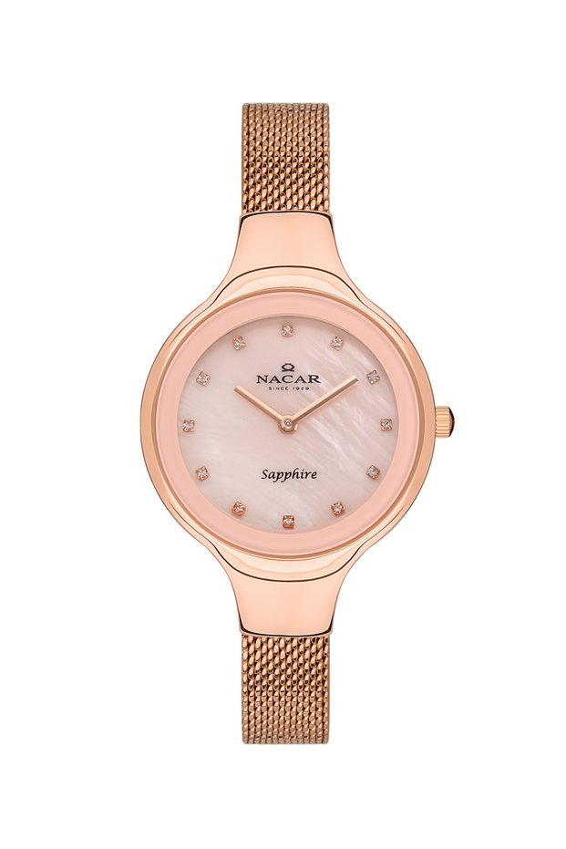 Sapphire Glass Rose Gold Women's Watch Nc36-391033-Rpms