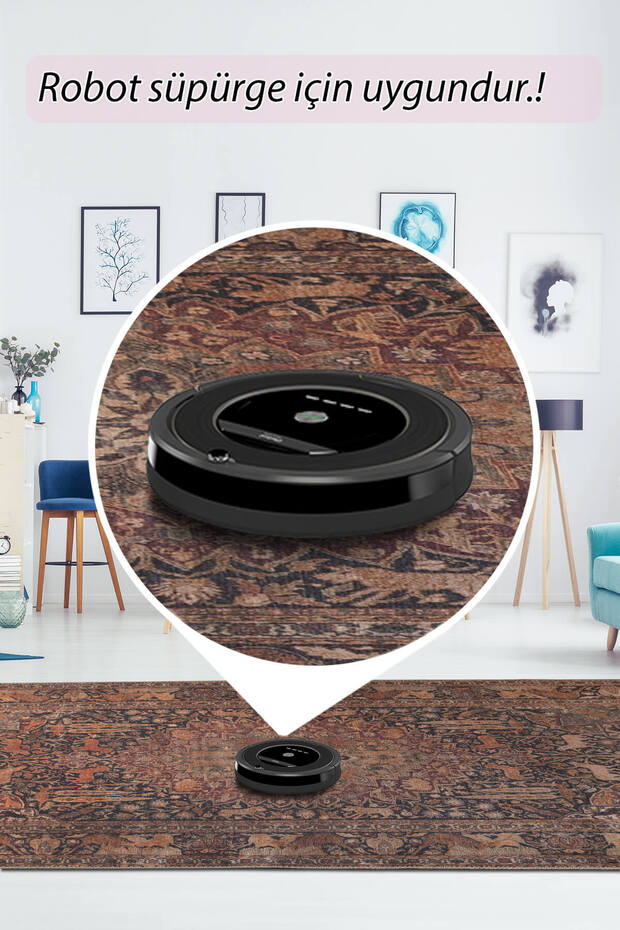 Blues Şönil Dokuma Pamuk Polyester Halı (AL 425) - 7