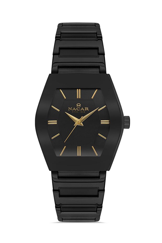 Black Women's Wristwatch Nc34- 391046 -Bbcm