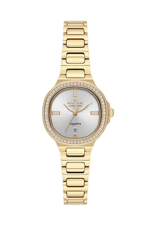 Sapphire Glass Gold Women's Wristwatch Nc33- 398369 -Dwms