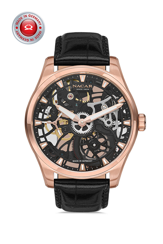 SAFİR CAM KLASİK SİYAH ERKEK KOL SAATİ NC02-290674-RBL1 - 1