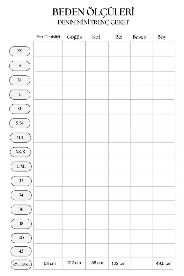 Denim Mini Trenç Ceket - 7