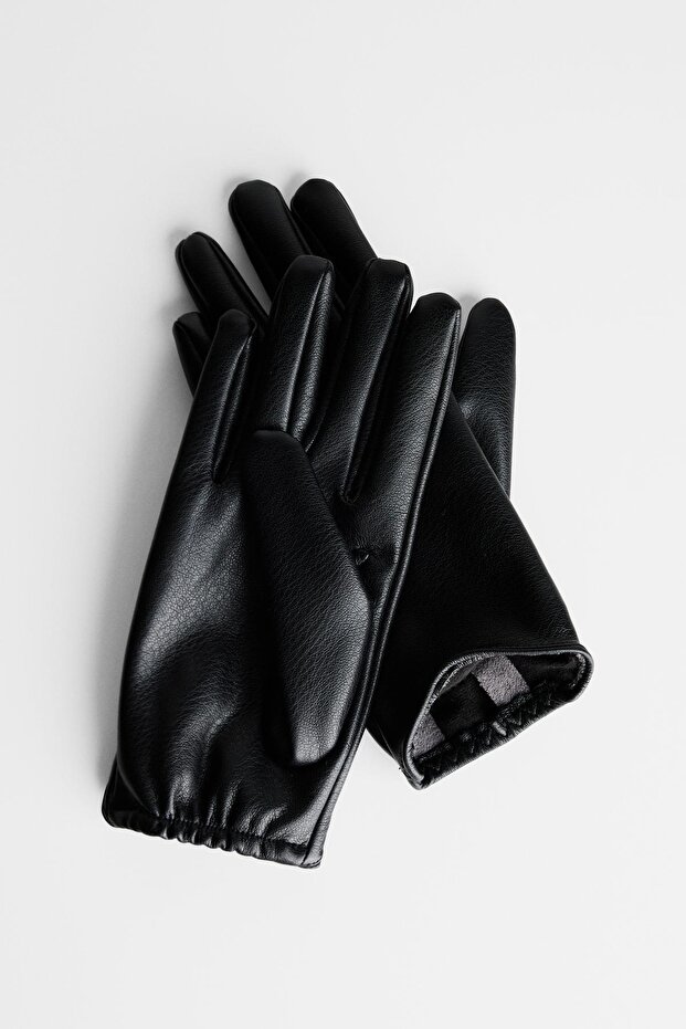 Suni deri eldiven - 4