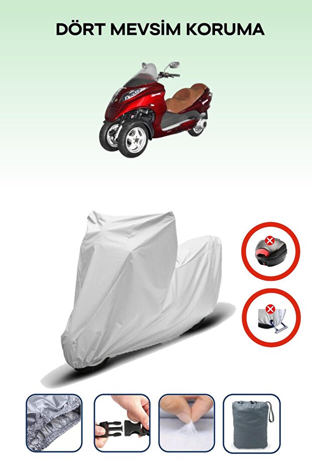 Yuki YB250ZKT Optimus GRAY compatible MOTORCYCLE BRAND REAR BAG UNCOMPATIBLE
