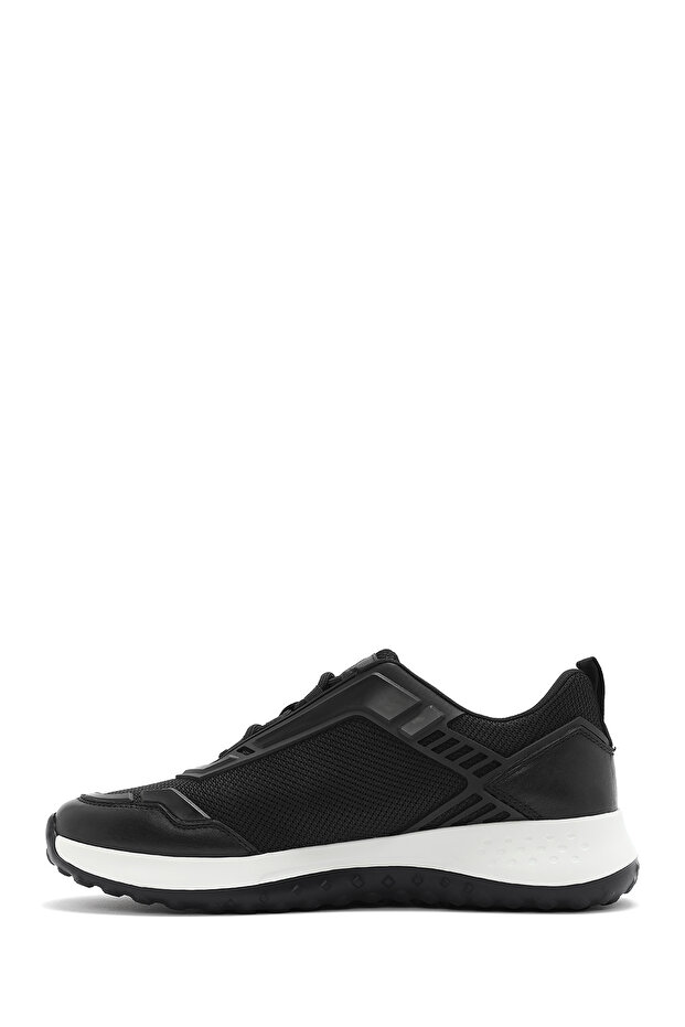 Erkek Siyah Bağcıklı Kalın Tabanlı Sneaker 25SFD69516F - 2