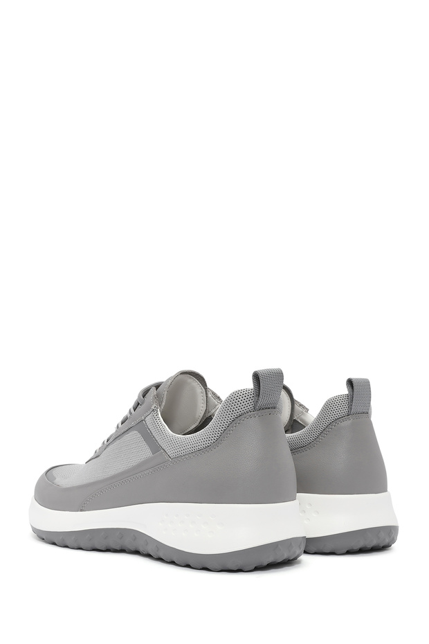Erkek Gri Bağcıklı Kalın Tabanlı Sneaker 25SFD692614 - 5